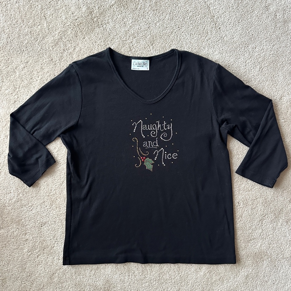 Cactus jewelled  Long Sleeve Tee